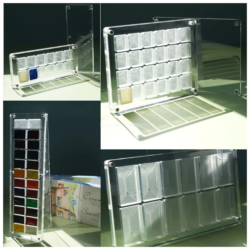 Display Case Acrylic - Acrylic Watercolor Storage Box Magnetic Transparent