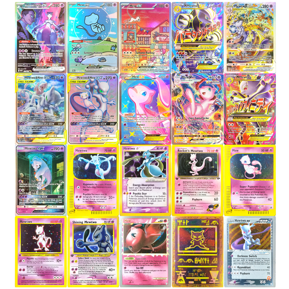 Pokemon Binder Card - Proxy Pokemon Card English Rocket Mewtwo