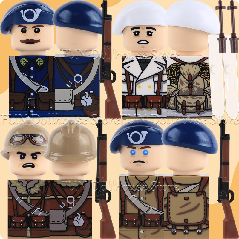 WW2 Military Army French Soldi - Lego Minifigure Holder recensione e prezzo