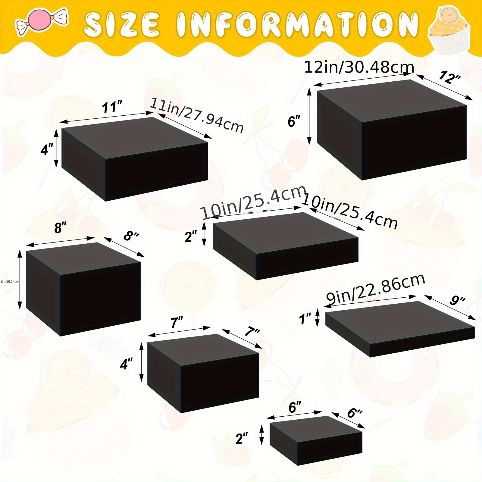 7pcs Buffet Risers Set Acrylic - Display Risers Set recensione e prezzo