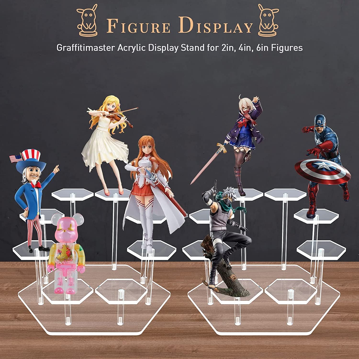 8/9 Tier Acrylic Display Stand - Display Risers Set recensione e prezzo