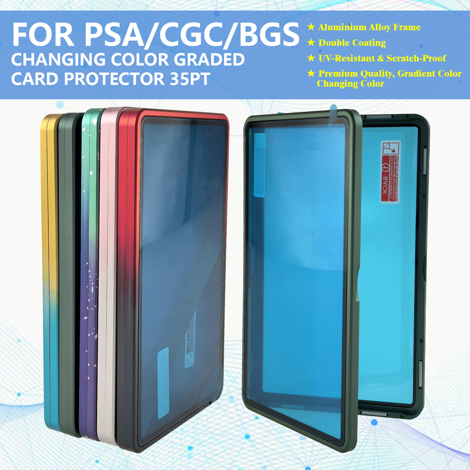 Gradient Color Aluminum Alloy  - Graded Card Display recensione e prezzo