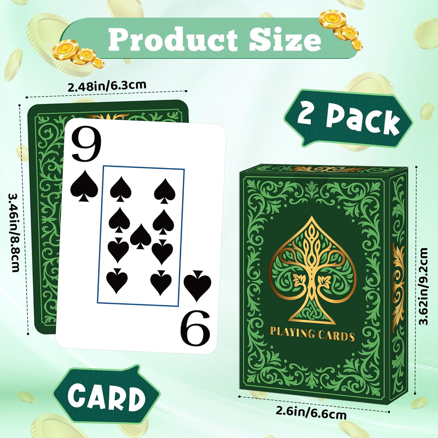 2 Pack Playing Cards | Large P - Graded Card Display recensione e prezzo