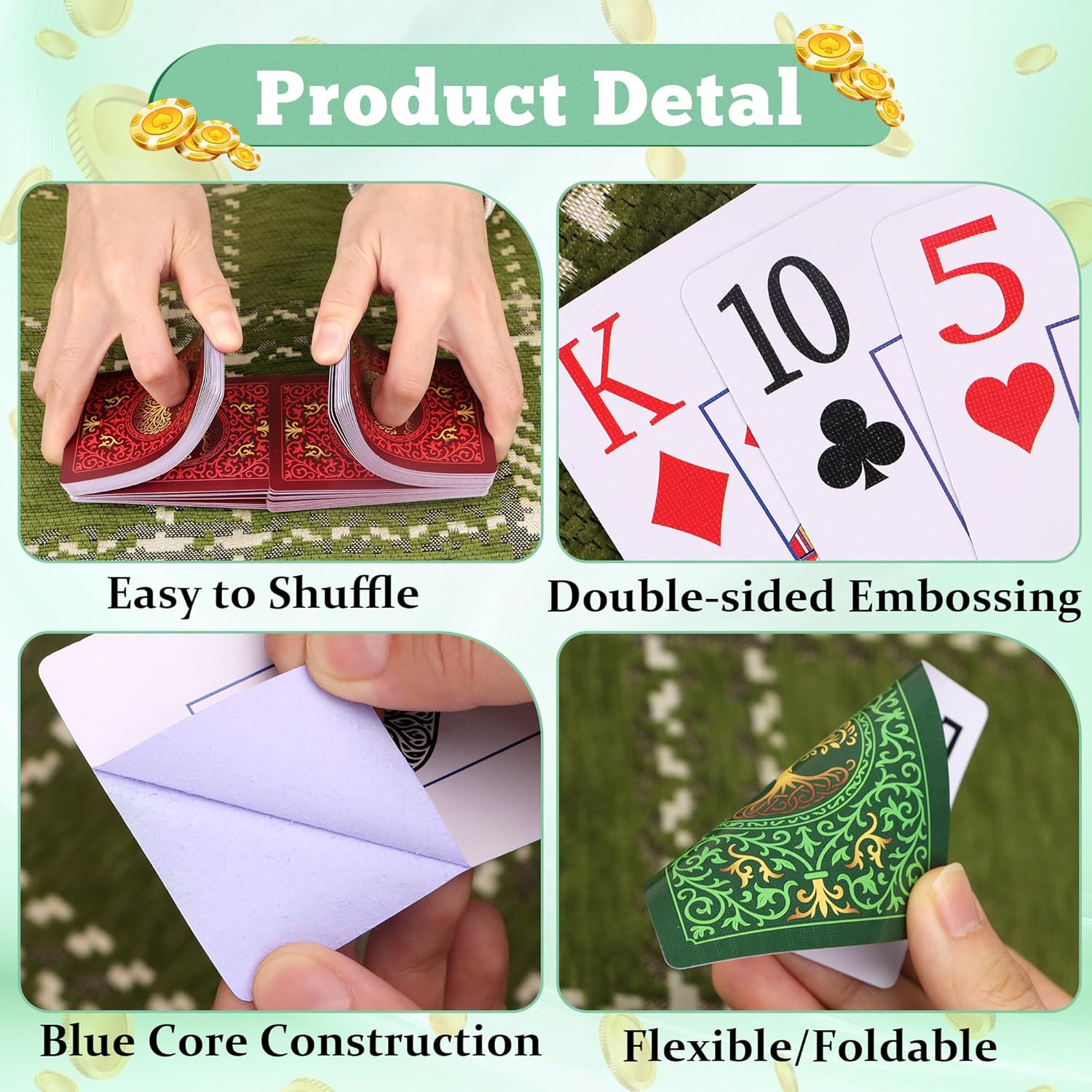 2 Pack Playing Cards | Large P - Graded Card Display recensione e prezzo