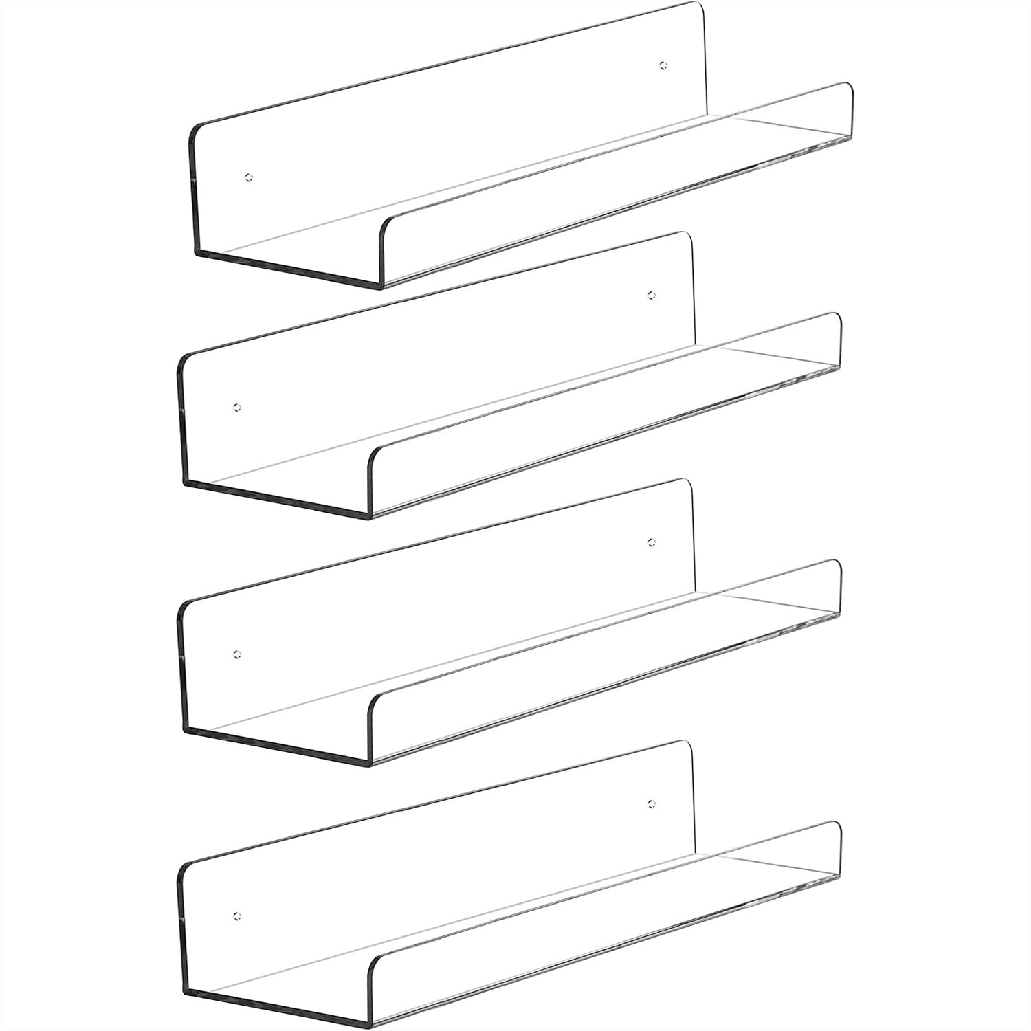 4 Pack Clear Acrylic Floating  - Pop Display Shelf recensione e prezzo
