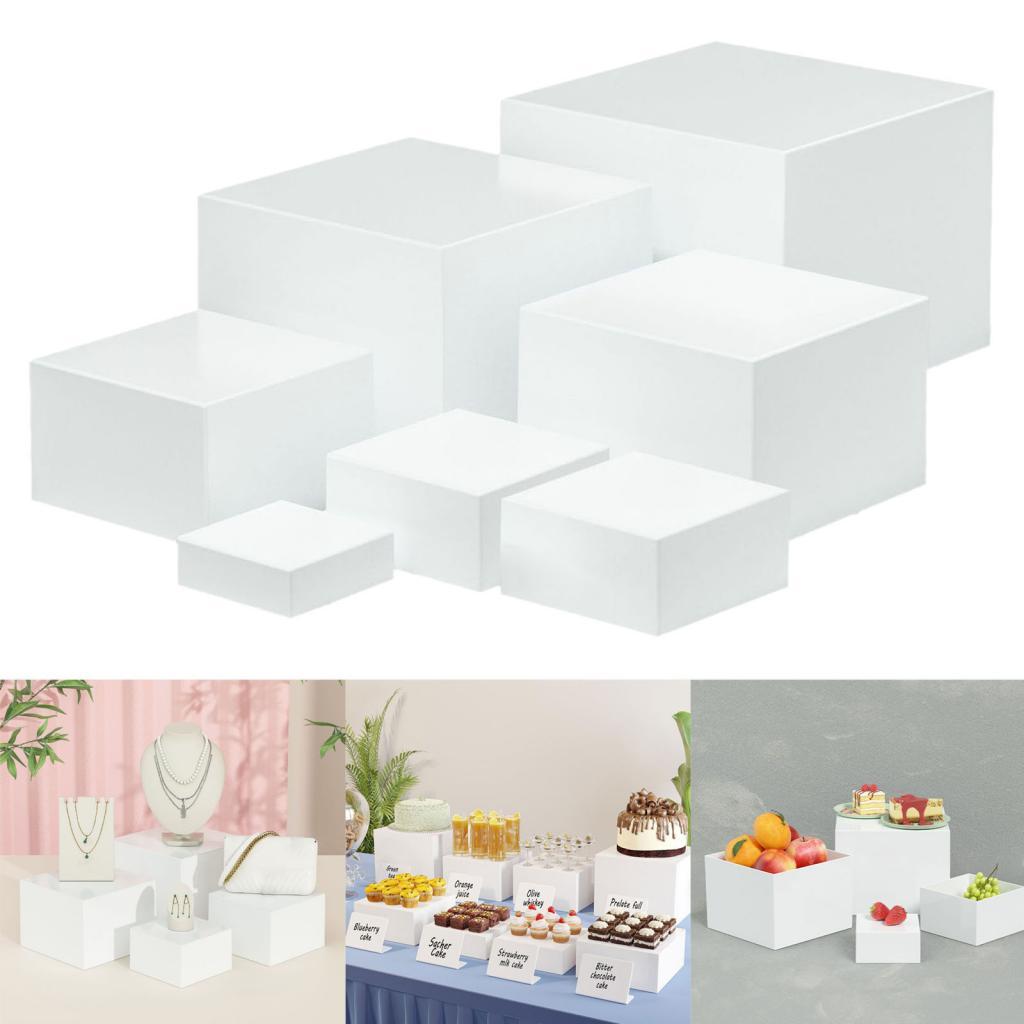 7 Pieces Acrylic Cube Display  - Display Risers Set recensione e prezzo
