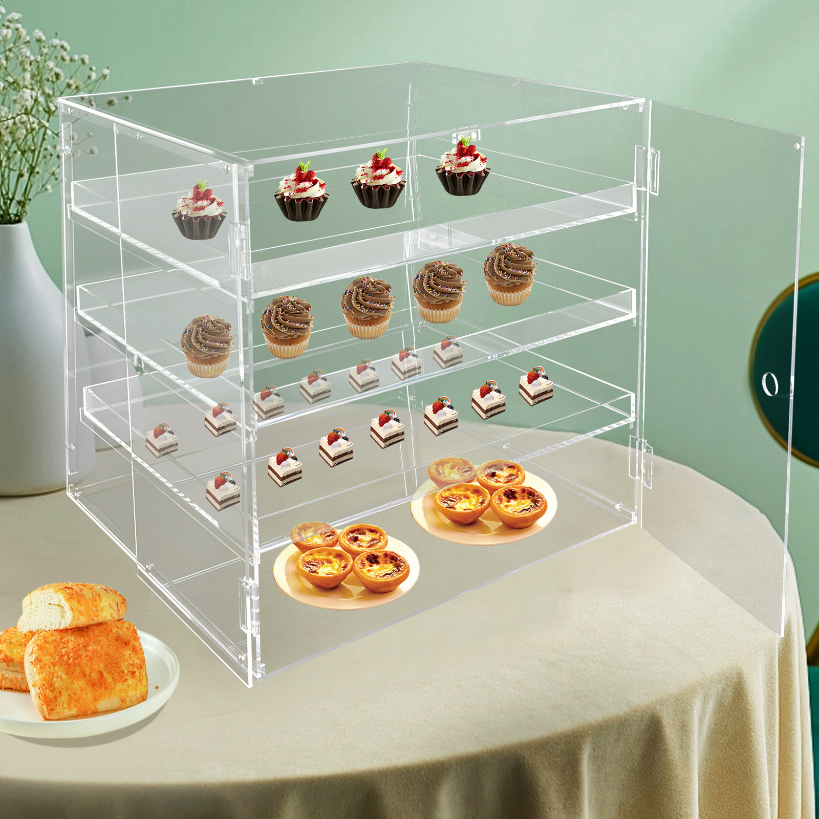 18.7×17.71×17.71inch 3-tier Ac - Display Case Acrylic recensione e prezzo