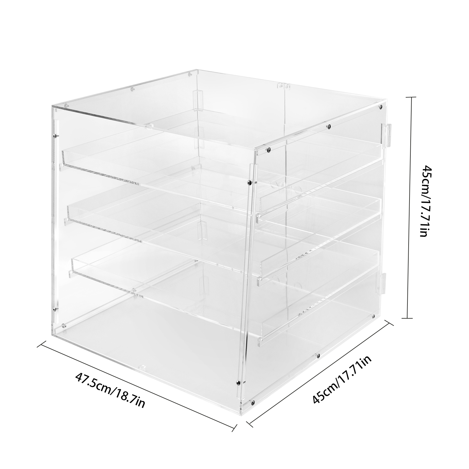 18.7×17.71×17.71inch 3-tier Ac - Display Case Acrylic recensione e prezzo