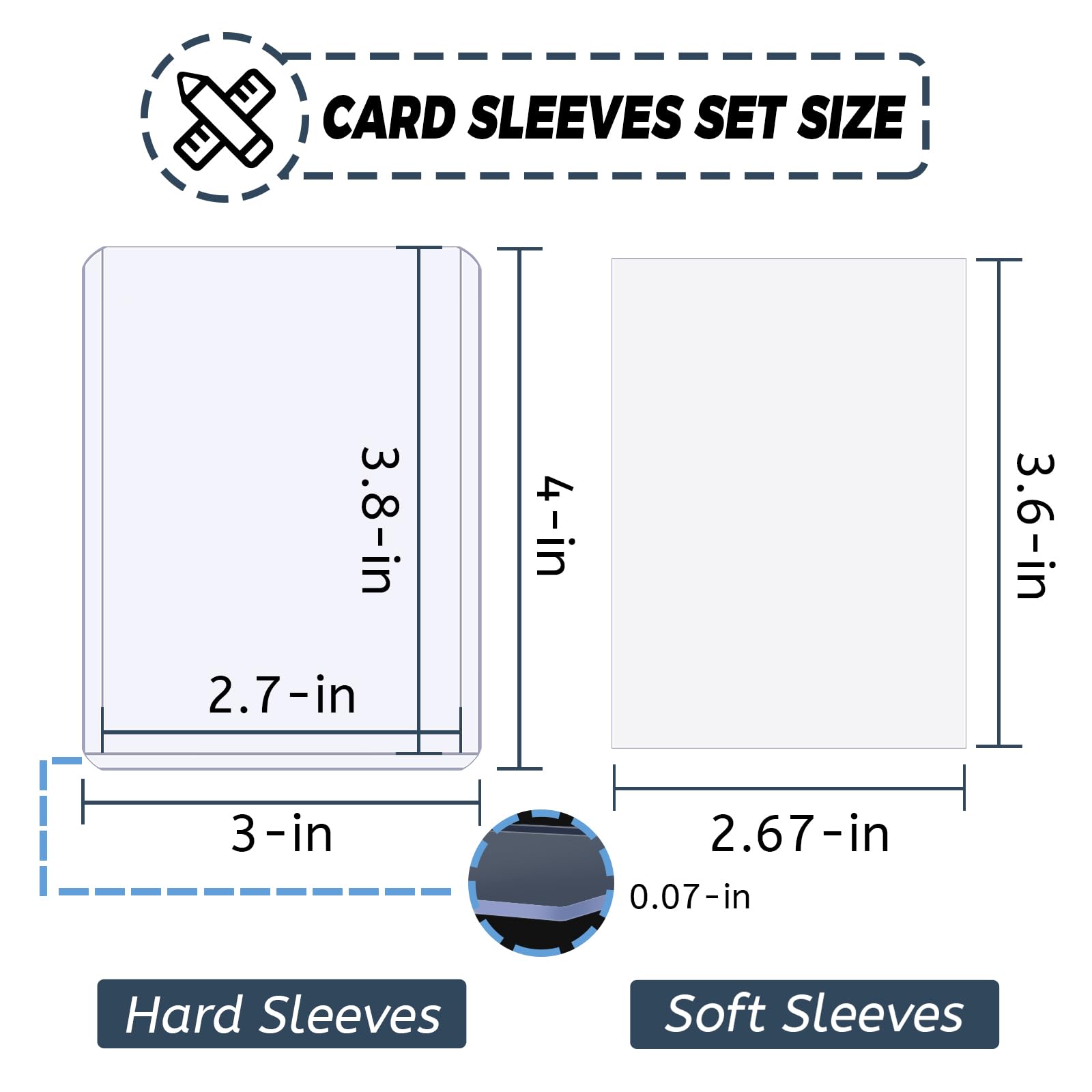 100-600pcs Card Sleeves Hard S - Pokemon Binder Card recensione e prezzo