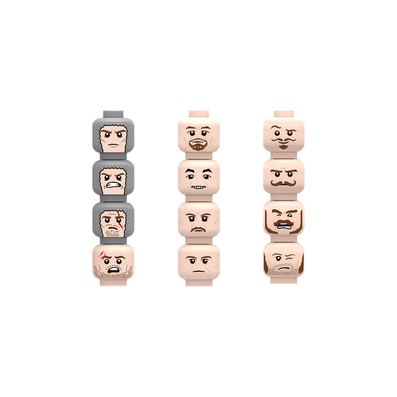 Injured Emotional Face Heads B - Lego Minifigure Holder recensione e prezzo