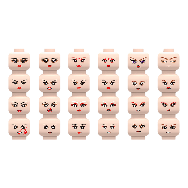 Injured Emotional Face Heads B - Lego Minifigure Holder recensione e prezzo