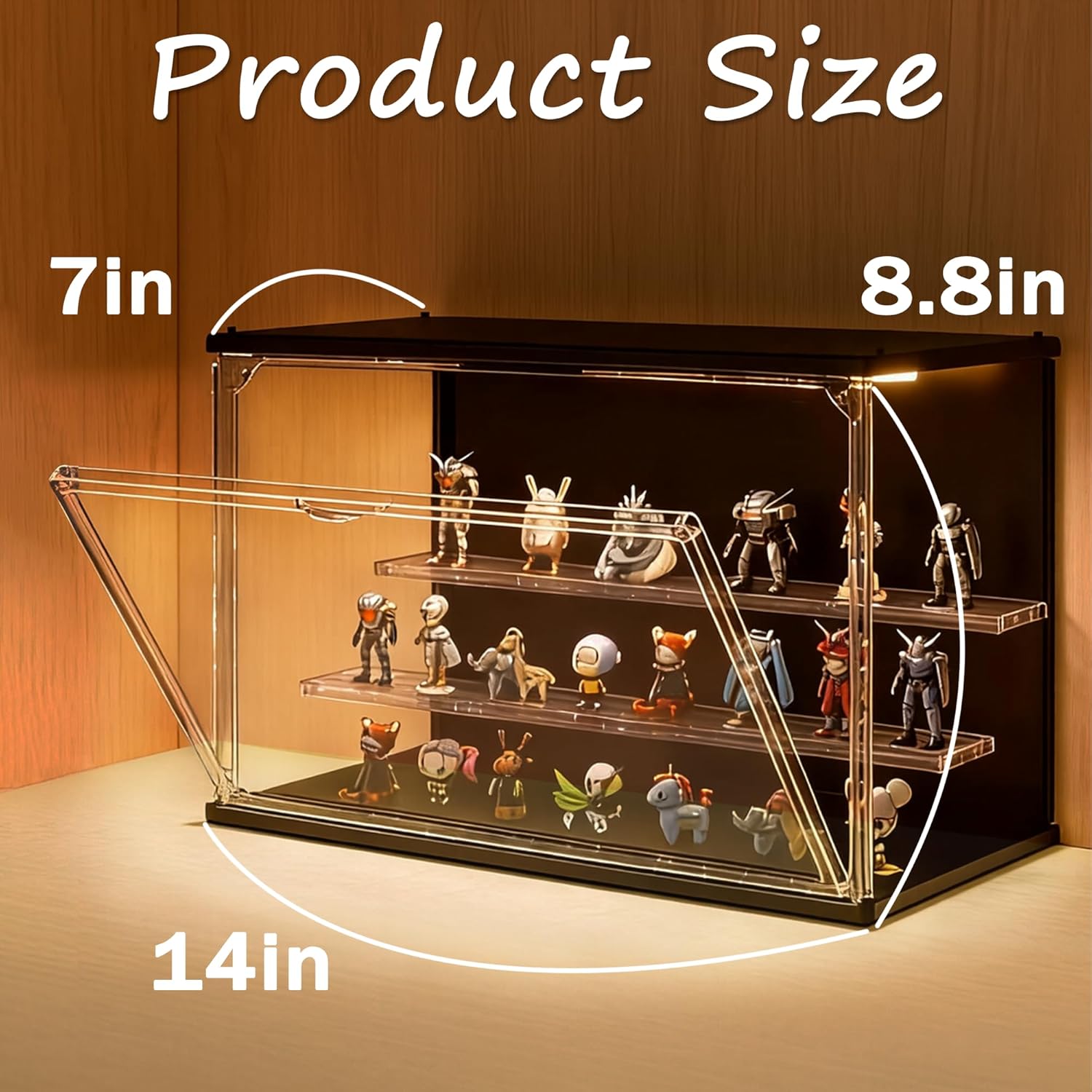 3-Tier Stackable LED Display C - Display Case Acrylic recensione e prezzo
